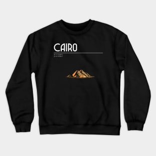 T-Shirt Cairo, Pyramids of Gizeh, coordinates Crewneck Sweatshirt